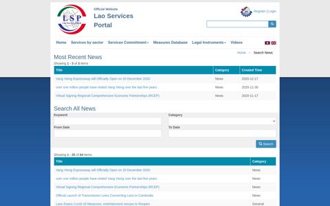 Search News - Lao trade in services portal