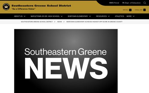 Bobtown Elementary Achieves Highest SPP Score in Greene ...