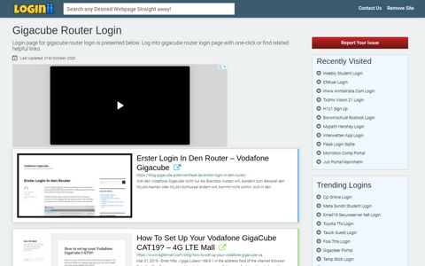 Gigacube Router Login | Accedi Gigacube Router - Loginii.com
