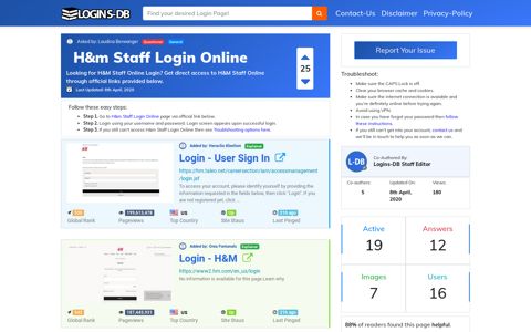 H&M Staff Login Online - Logins-DB