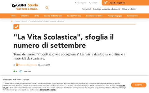 "La Vita Scolastica", sfoglia il numero di settembre - Giunti ...