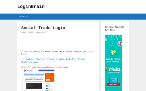 Social Trade - Latest Social Trade Login And Biz Plans ...