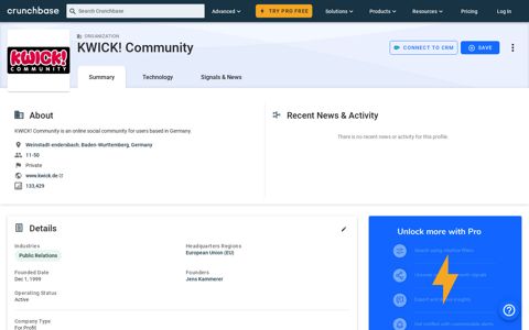 KWICK! Community - Crunchbase Company Profile & Funding