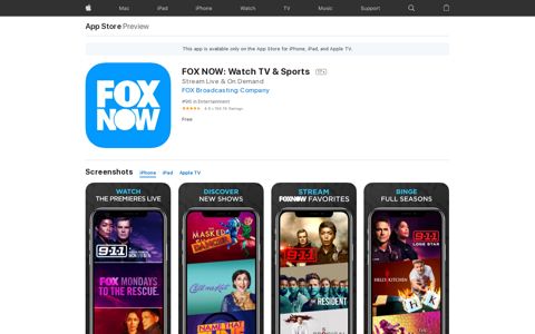 ‎FOX NOW: Watch TV & Sports on the App Store