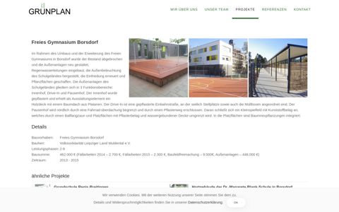 Freies Gymnasium Borsdorf - Grünplan