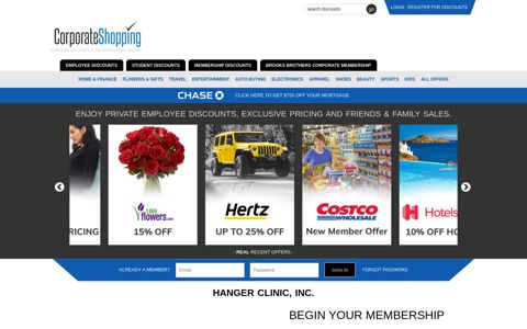 Hanger Clinic, Inc. Employee Discounts, Employee Benefits ...