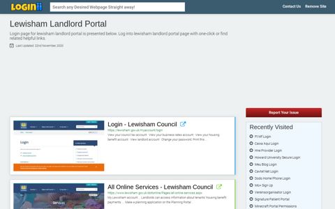 Lewisham Landlord Portal - Loginii.com