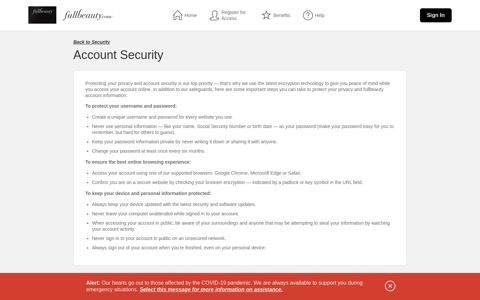 fullbeauty Credit Card - Account Security - Comenity