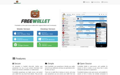 FreeWallet - Free Wallet for Bitcoin and Counterparty
