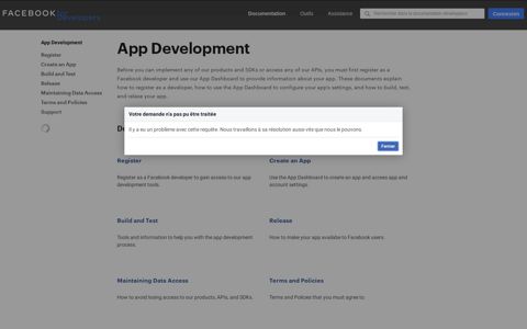 App Development - Facebook for Developers