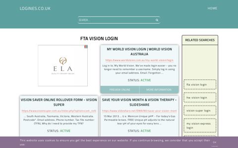 fta vision login - General Information about Login - Logines.co.uk
