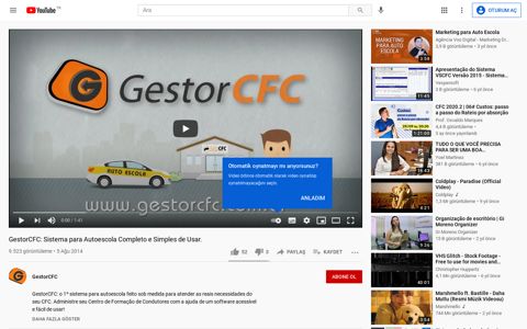 GestorCFC: Sistema para Autoescola Completo e ... - YouTube