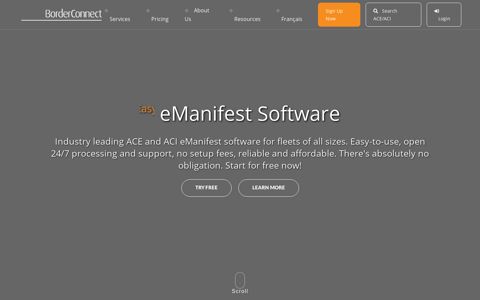 BorderConnect | ACE/ACI eManifest Portal with PARS/PAPS ...