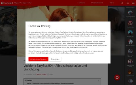 Vodafone EasyBox 804 - Alles zu Installation und Einrichtung