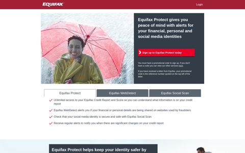 Equifax Protect – Start protecting your identity now
