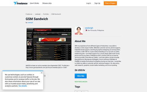 GSM Sandwich | Freelancer