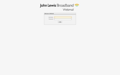 John Lewis Broadband Webmail