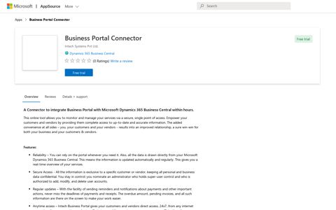 Business Portal Connector - Microsoft AppSource