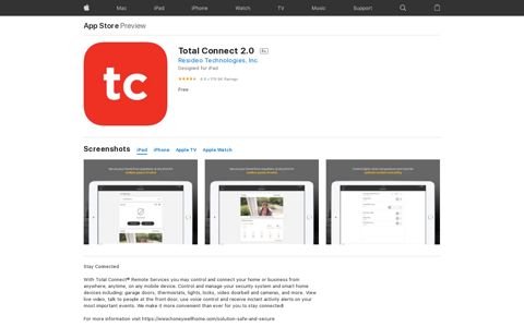 ‎Total Connect 2.0 on the App Store