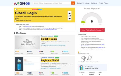 Glocell Login - Find Login Page of Any Site within Seconds!