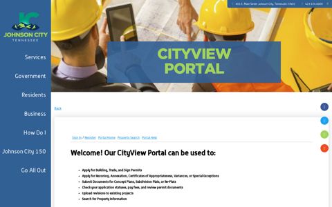 City of Johnson City Web Portal