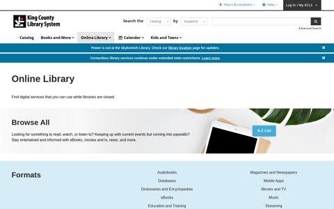 Online Library | King County Library System