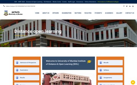 Distance open learning | University of Mumbai