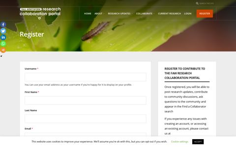 Register | Fall Armyworm Research Collaboration Portal