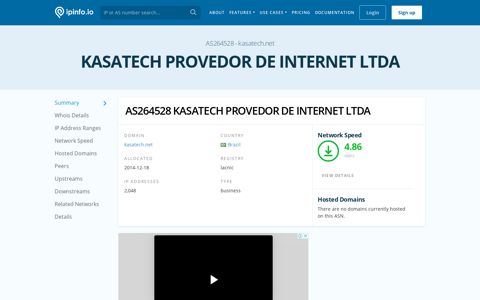 AS264528 KASATECH PROVEDOR DE INTERNET LTDA ...