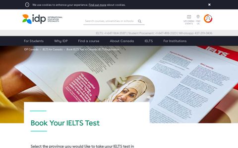 Book IELTS Test in Canada | IELTS Registration | IDP Canada