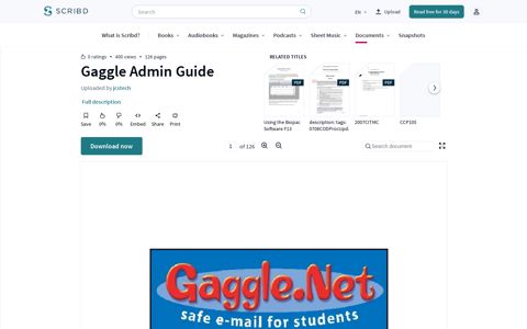 Gaggle Admin Guide | Password | Icon (Computing) - Scribd