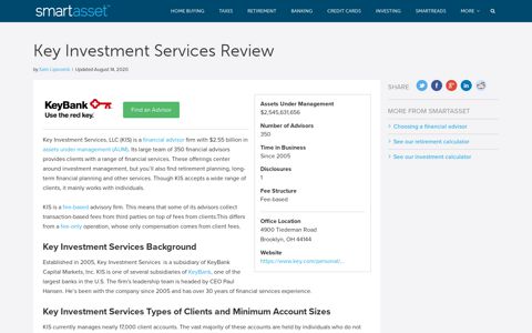 Key Investment Services Review | SmartAsset.com