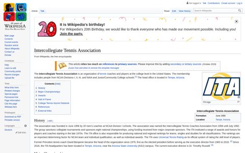 Intercollegiate Tennis Association - Wikipedia