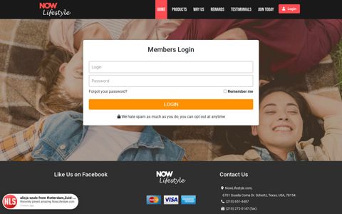 Members Login - NowLifeStyle