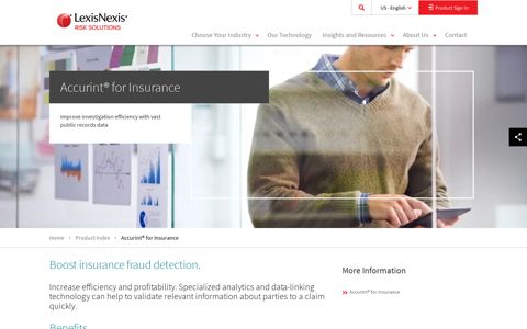 Accurint® for Insurance | LexisNexis Risk Solutions