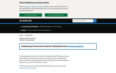 Engineering Construction Industry Training Board - GOV.UK