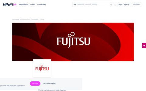 Company jobs and job offers Fujitsu, recruitment in Luxembourg