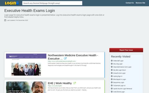 Executive Health Exams Login - Loginii.com