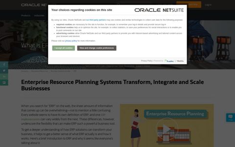 What is ERP (Enterprise resource planning)? - NetSuite