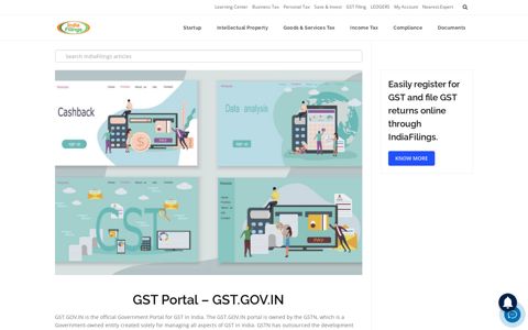 GST Portal - GST.GOV.IN - IndiaFilings