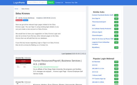 Login Sdsu Kronos or Register New Account - LoginPorts