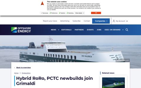 Hybrid RoRo, PCTC newbuilds join Grimaldi - Offshore Energy