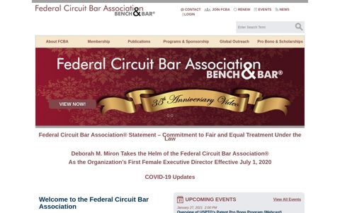 Federal Circuit Bar Association > Home