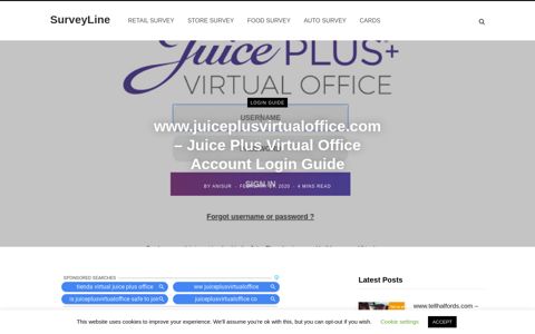 Juice Plus Virtual Office Login - SurveyLine