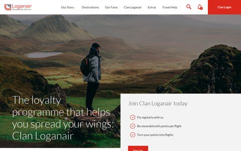 Turn reward points into flights | Join Clan Loganair