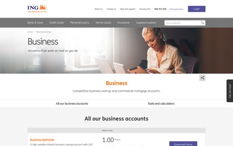 Business Accounts and Commercial Loan with ING