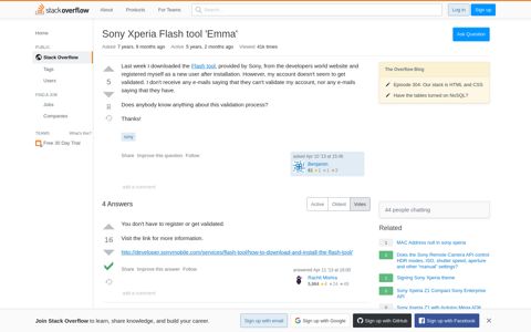 Sony Xperia Flash tool 'Emma' - Stack Overflow