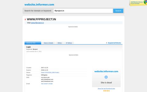 ffproject.in at Website Informer. Login. Visit Ffproject.