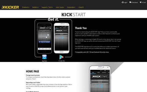 Kickstart Speaker App | KICKER®