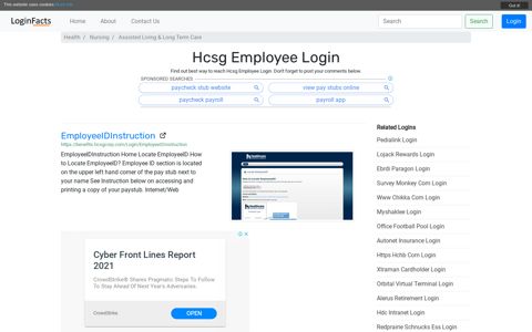 Hcsg Employee Login - EmployeeIDInstruction - LoginFacts